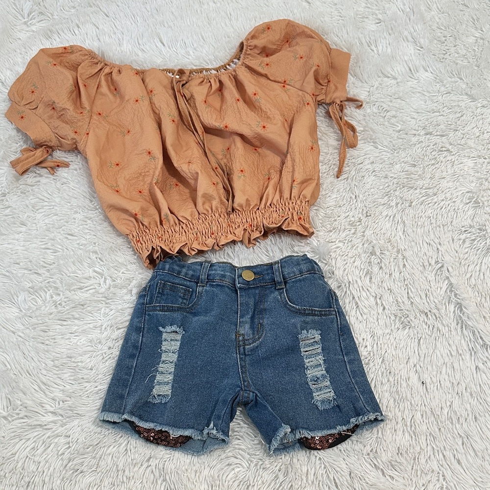 🦆 Sparkle in Pink Outfit Size 5T